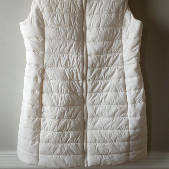 'LIZ CLAIBORNE' Full length White zippered sleeveless Size S NWOT - Picture 5 of 13